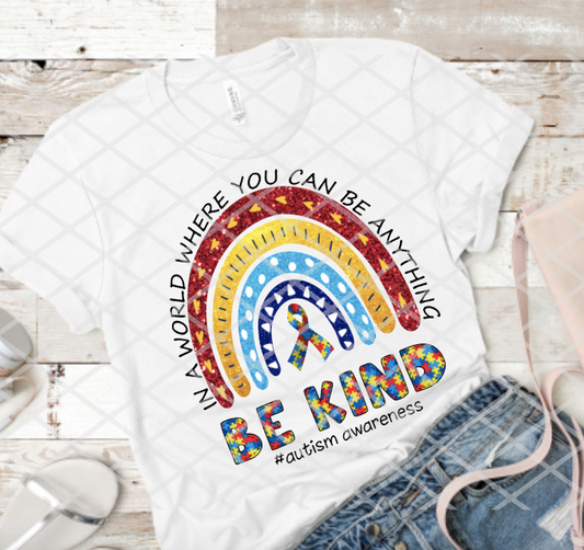 Autism Sublimation or DTF Transfers