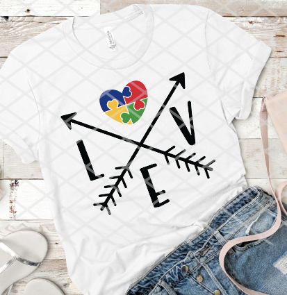 Autism Sublimation or DTF Transfers