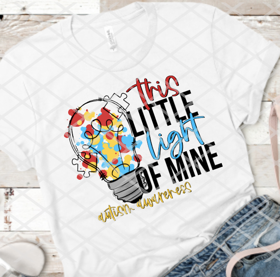 Autism Sublimation or DTF Transfers