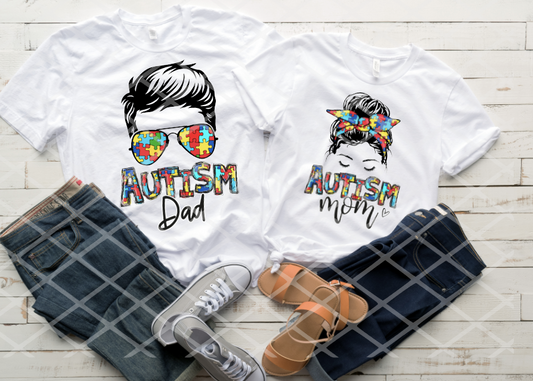 Autism Dad, Sublimation or DTF Transfers