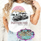 Poontoon Hair, Ready to Press Sublimation Transfer