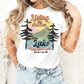 Living on Lake Time with Custom Name, Ready to Press Sublimation Transfer