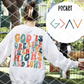 God is Greater than the highs and lows with Pocket, Sublimation Transfer, Ready to Press Transfer