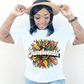 Juneteenth Sunflower, DTF Ready to Press Transfer