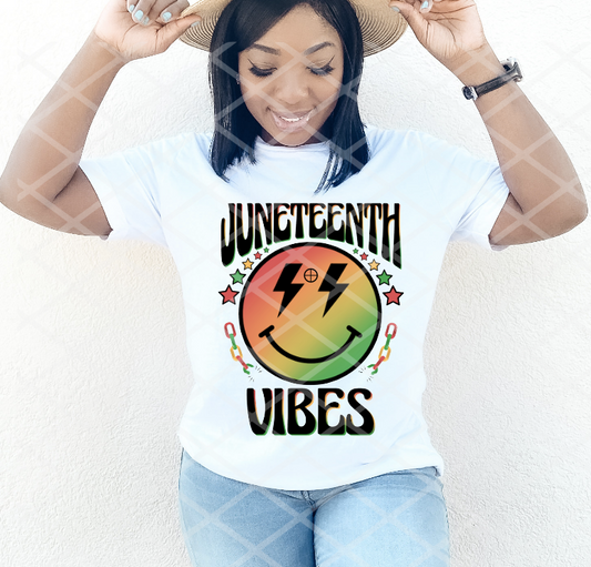 Juneteenth Vibes, DTF Ready to Press Transfer