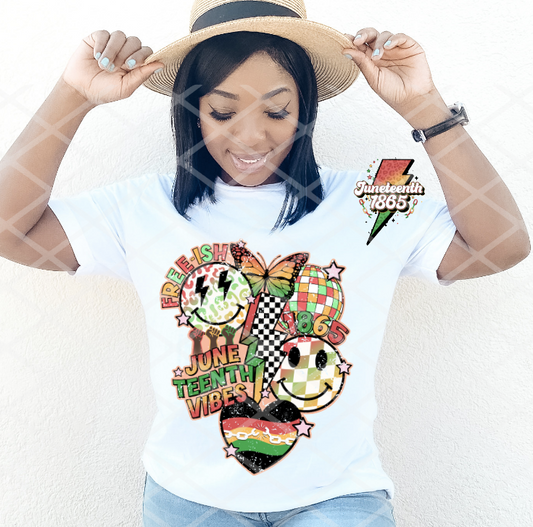 Juneteenth with pocket, DTF Ready to Press Transfer