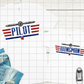 Pilot, Wingman,  DTF Ready to Press transfer