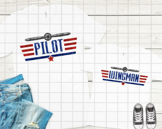 Pilot, Wingman,  DTF Ready to Press transfer