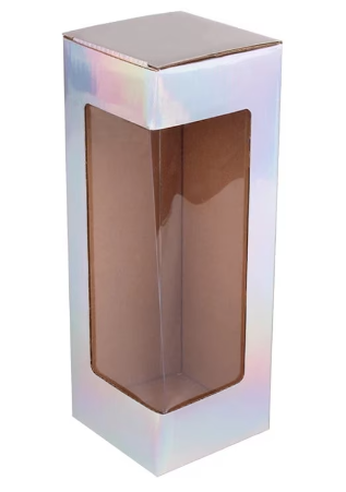 Blank Sublimation 20oz. Tumblers with Silver Box, Straight, Solid White