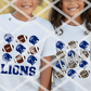 Lions Football Bismark(Cursive Font) Sublimation, DTF, or HTV Transfer