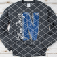 Painted H Blue Jays (white) DTF Transfer