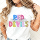 Red Devils Big and Bright, Sublimation, DTF, or HTV Transfer