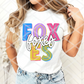 Foxes Big and Bright Sublimation, DTF, or HTV Transfer
