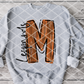 Painted M Leopards (black) Sublimation or DTF Transfer