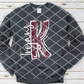 Painted K Trojans (white) Sublimation or DTF Transfer