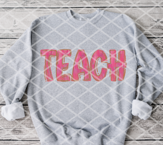 DTF Teach, Ready to Press Transfer