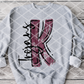 Painted K Trojans (black) Sublimation or DTF Transfer