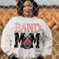 Band Mom Red Sublimation or DTF Transfer