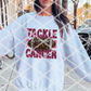 Tackle Cancer Football Sparkle, Breast Cancer, Sublimation or DTF Transfer