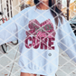 Cheer for a Cure, Sparkle, Breast Cancer, Sublimation or DTF Transfer
