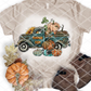 Truck with Pumpkins Sublimation or DTF Transfer