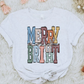 Merry & Bright Sublimation or DTF Transfer