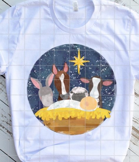 Nativity Sublimation or DTF Transfer