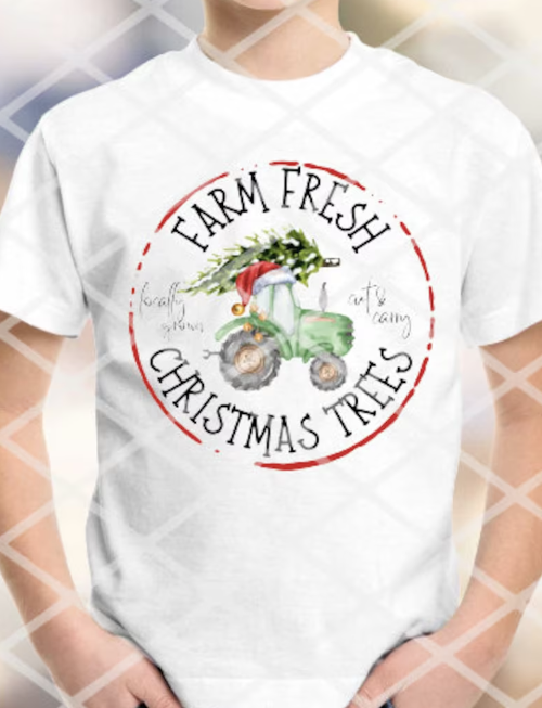 Farm Fresh Christmas Trees Sublimation or DTF Transfer