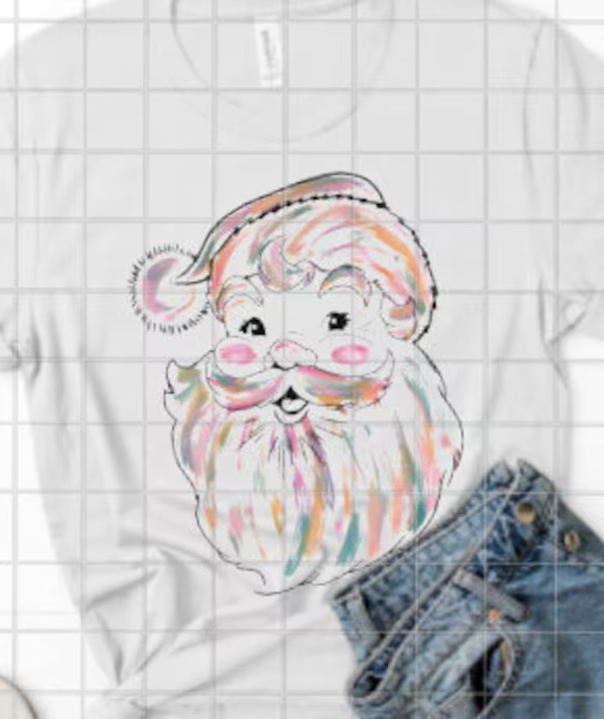Santa Sublimation or DTF Transfer