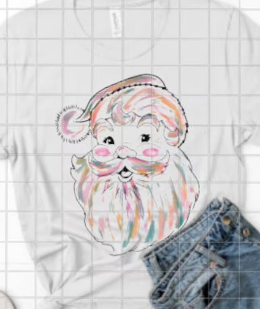 Santa Sublimation or DTF Transfer