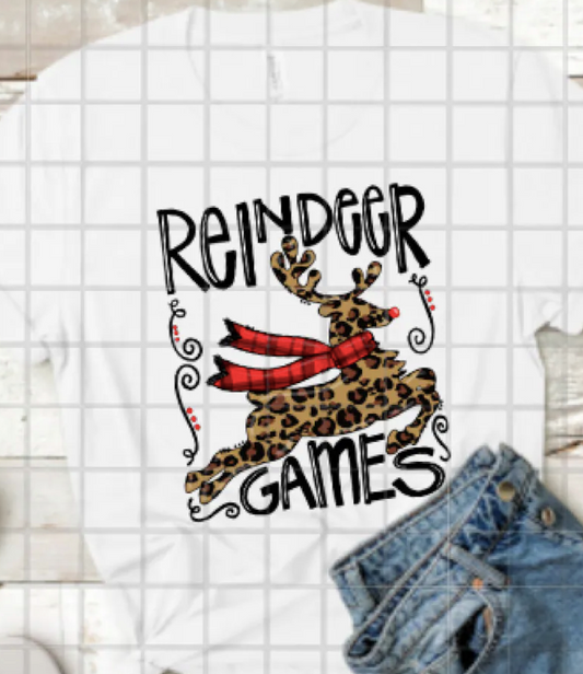 Reindeer Games Sublimation or DTF Transfer