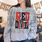 Red Devils (black) Sublimation or DTF Transfer