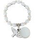 Sublimation Cross Bead Bracelet with Angel Wings Cross