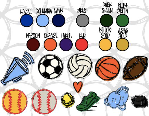 Scrapper Pride/Spirit Any Sport Custom Sublimation or DTF Transfer.