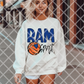 Ram Pride/Spirit Any Sport Custom Sublimation or DTF Transfer
