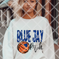 Blue Jay Pride/Spirit Any Sport Custom Sublimation or DTF Transfer.