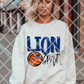 Lion Pride/Spirit Any Sport Custom Sublimation or DTF Transfer.