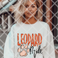 Leopard Pride/Spirit Any Sport Custom Sublimation or DTF Transfer.