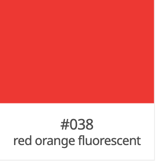 Oracal 651 Red Orange Fluorescent