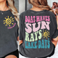 Boat Waves Sublimation or DTF Transfers