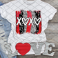 XOXO Brushstroke, Valentine's Day, Ready to Press