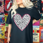 Dalmatian Heart Pink Outline Or Love with Pink Outline, Valentine's Day, Ready to Press