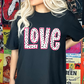 Dalmatian Heart Pink Outline Or Love with Pink Outline, Valentine's Day, Ready to Press