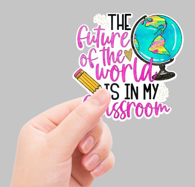Teacher Occupation Stickers, 4 Pack, Permanent Vinyl Decals ($1.50 each)