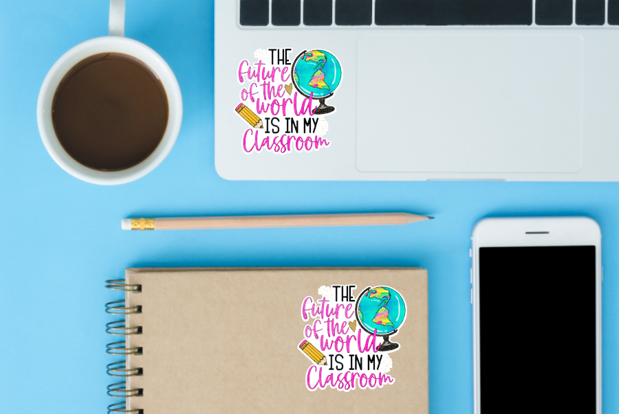 Teacher Occupation Stickers, 4 Pack, Permanent Vinyl Decals ($1.50 each)
