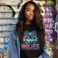 Wolves Neon School Spirit Sublimation or DTF Transfer