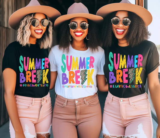 Summer Break Ready to Press DTF Transfer