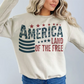 America Land of the Free, Ready to Press DTF Transfer