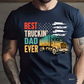 Best Truckin Dad Ever, Sublimation or DTF Transfer