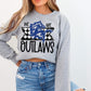 Outlaws School Spirit Sublimation or DTF Transfer